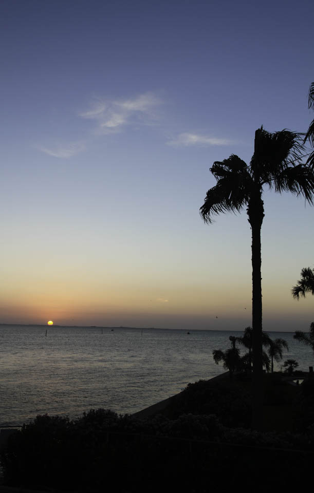 sunset Galveston Bay